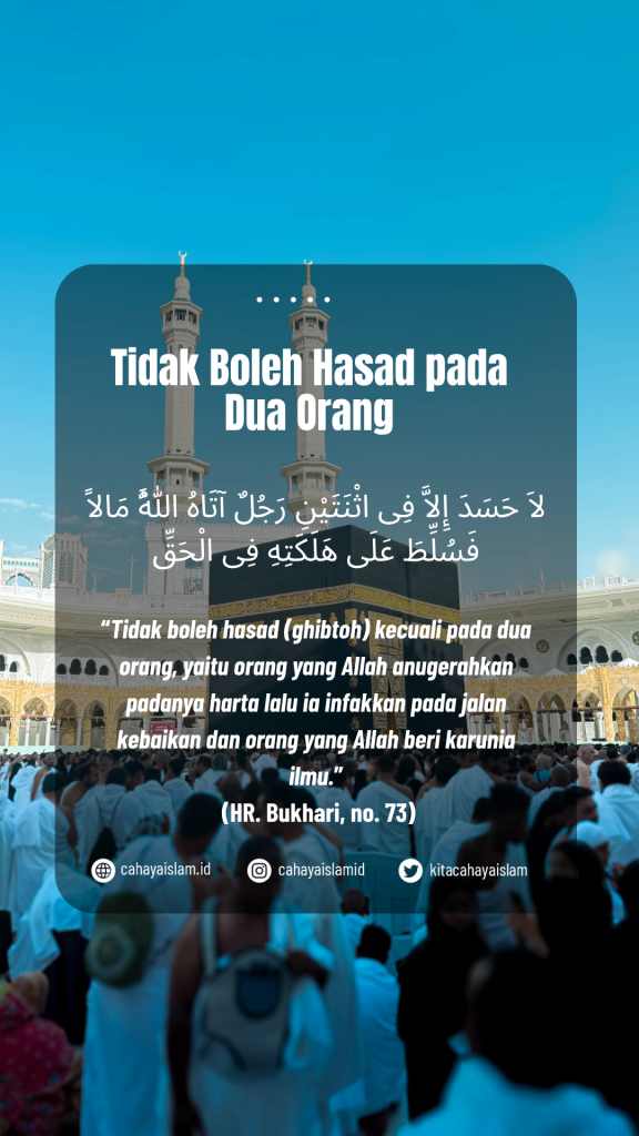 Tanda hasad kepada orang lain