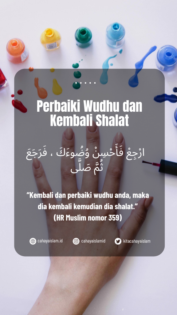 apakah cat kuku menghalangi wudhu