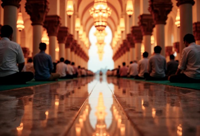 salat di masjid dekat kuburan