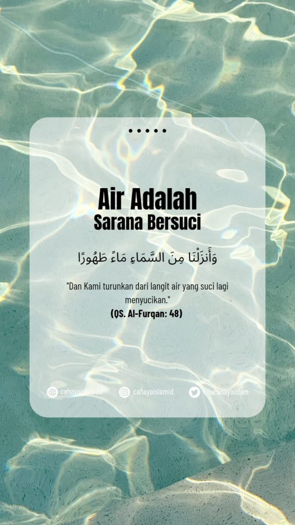 Apakah air yang berubah warna tetap suci