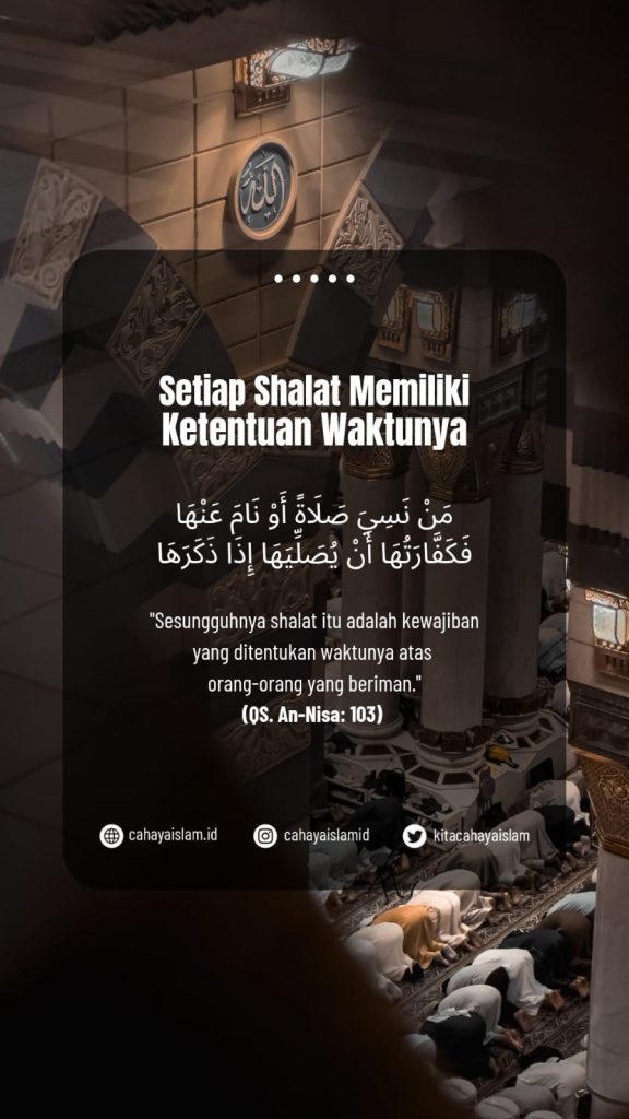 Hukum menunda shalat