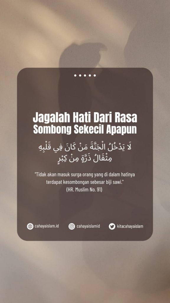 Penyakit hati merasa paling baik