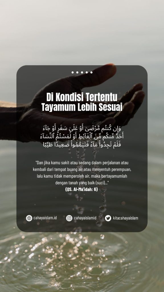 Kapan tayamum lebih utama