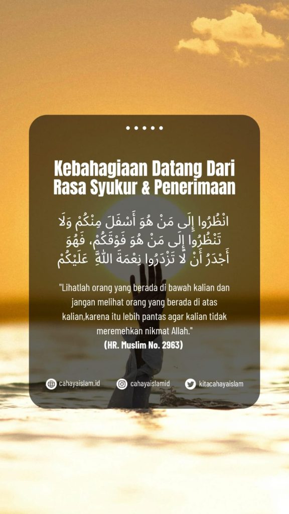 Merasa tertinggal dari orang lain