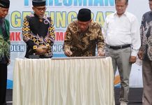 Haedar meresmikan Gedung Baru SMK Muhammadiyah