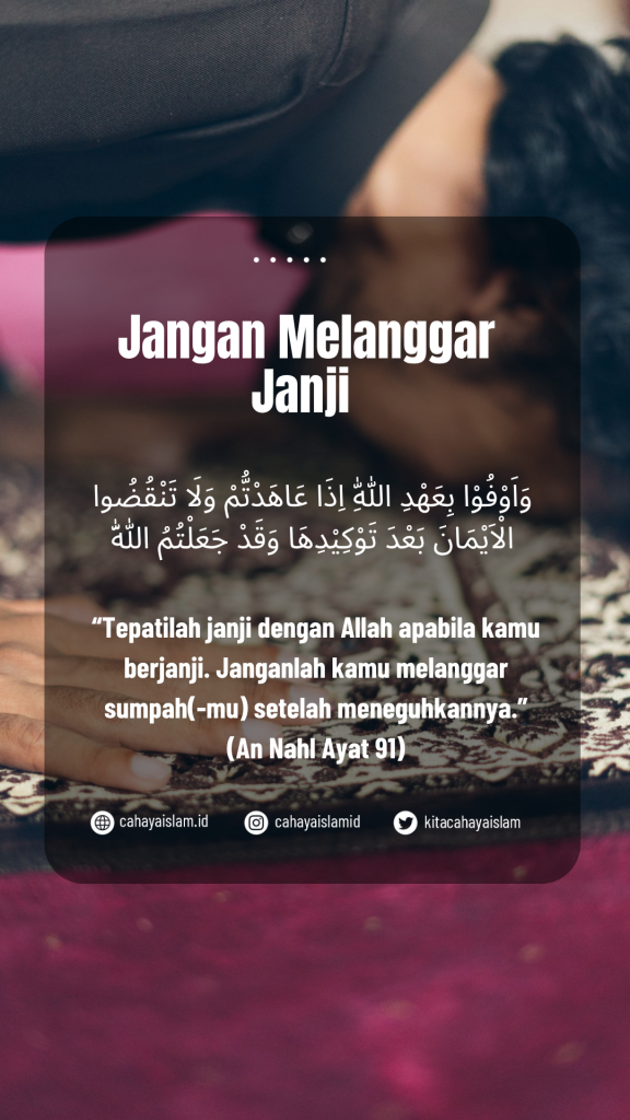 ketika janji sulit ditepati
