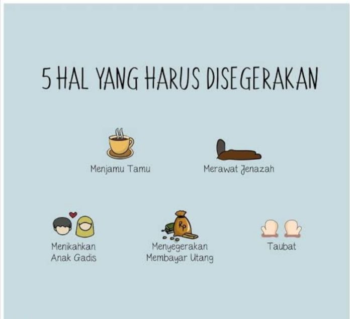 5 Perkara yang Harus Disegerakan