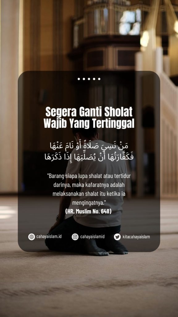bagaimana jika tertinggal shalat wajib