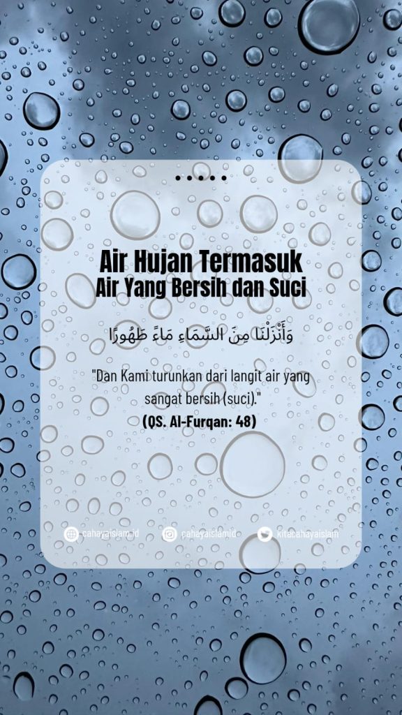 Hukum menggunakan air hujan