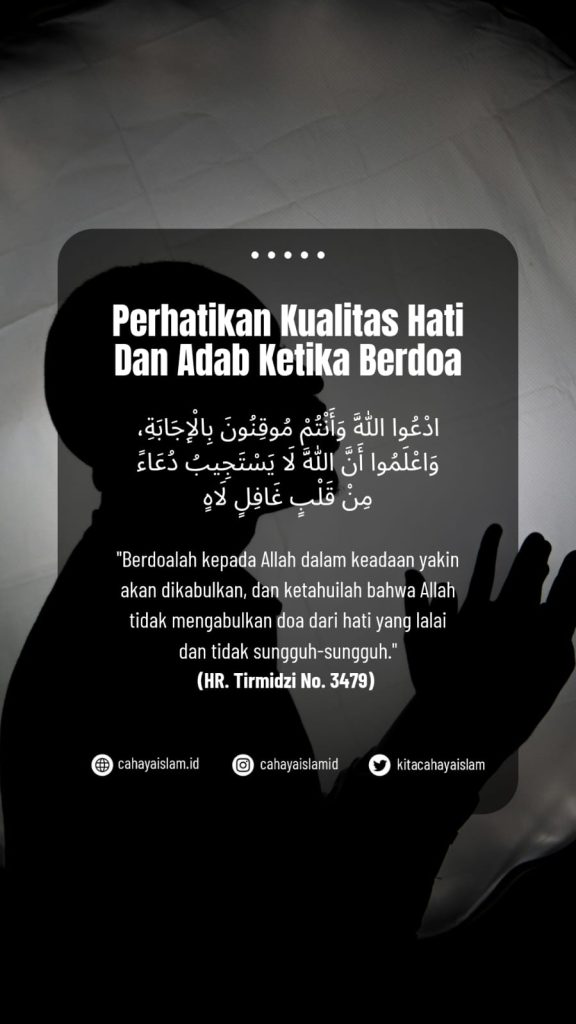 Kesalahan saat berdoa menurut Islam