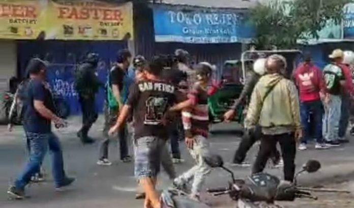 aksi bentrokan di Muntilan