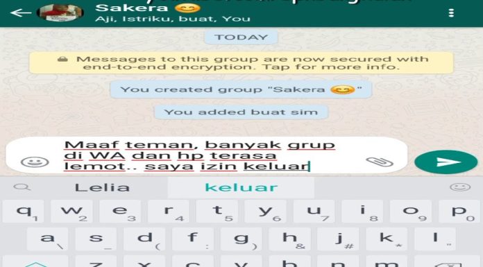 Hukum Keluar Grup WhatsApp