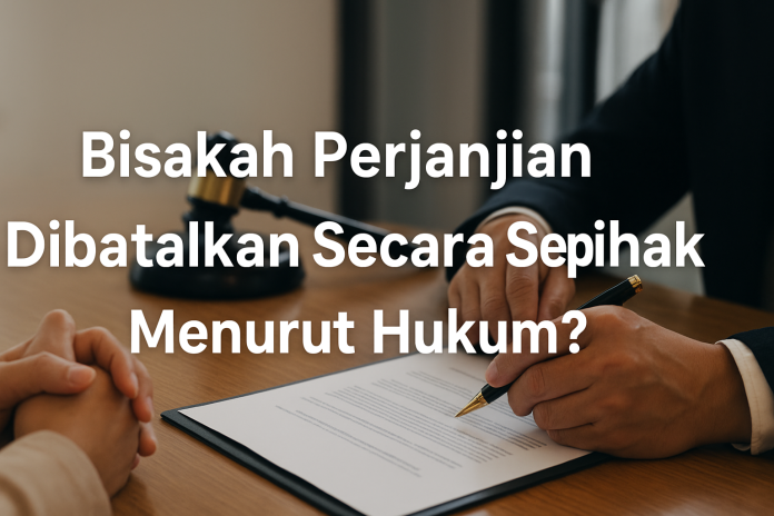 Hukum Membatalkan Janji