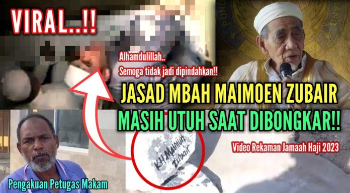 Makam-KH-Maimoen-Zubair-Dibongkar-Jasadnya-Masih-Utuh
