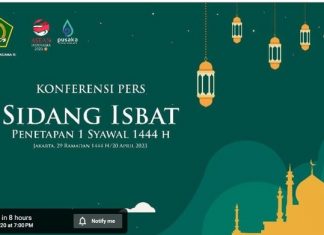 sidang isbat lebaran 2023