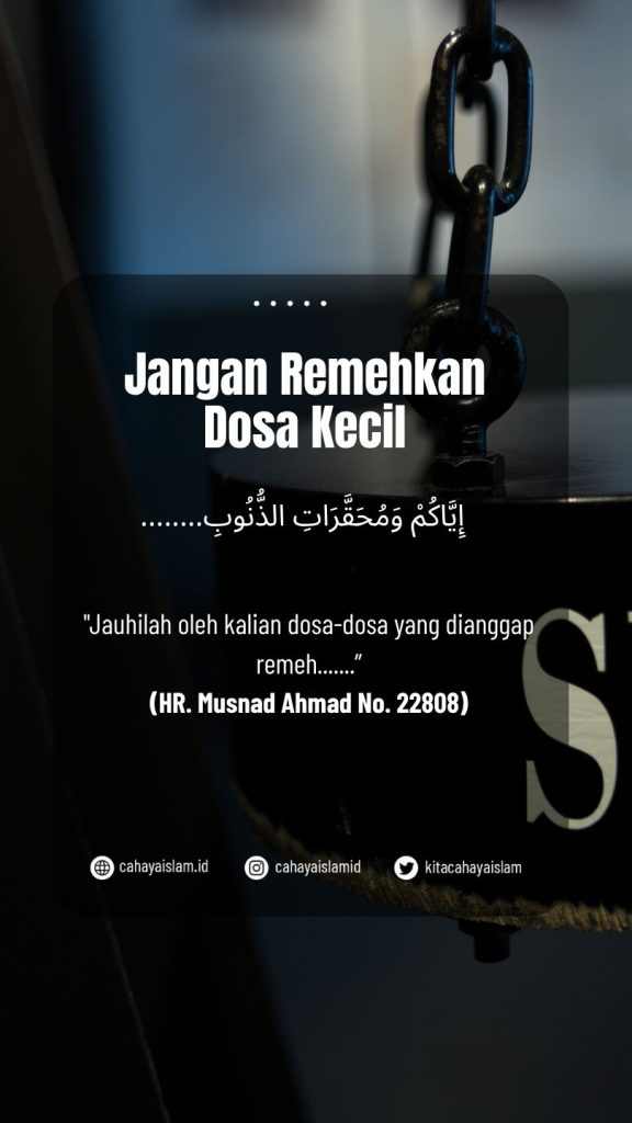 apakah dosa kecil bisa jadi besar