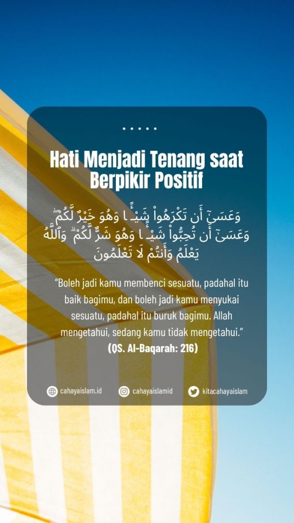 Berpikir positif dalam Islam