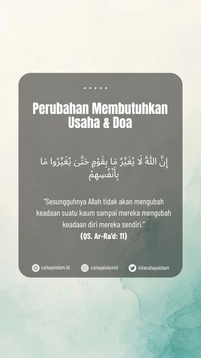 ingin berubah tapi gagal terus
