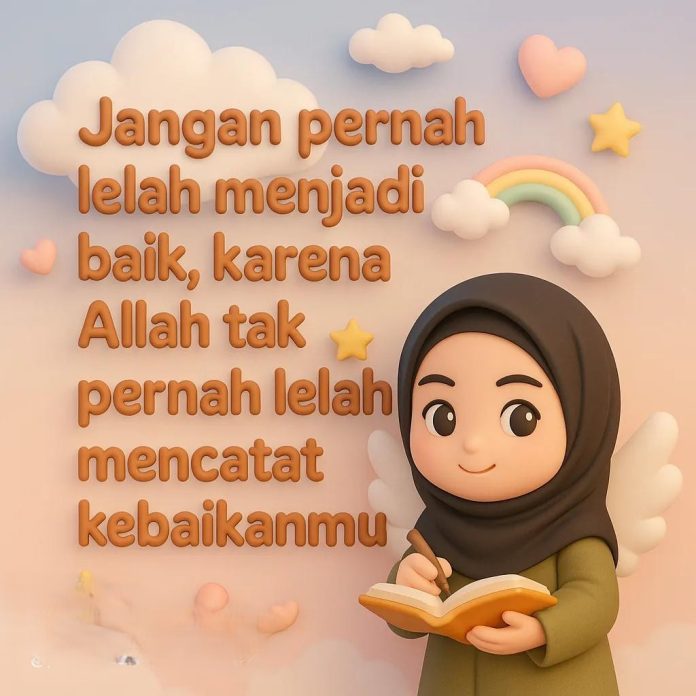 jangan lelah jadi baik istiqomah menjadi baik