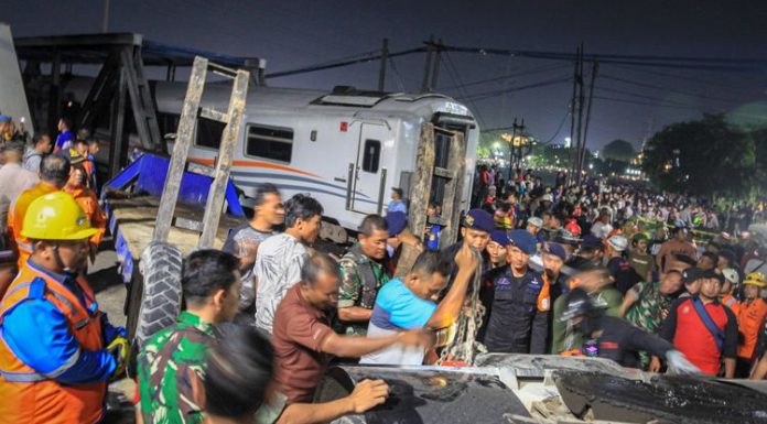 kecelakaan kereta api di Semarang