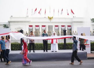 Kirab Merah Putih 2022 Berlangsung Meriah kirab merah putih