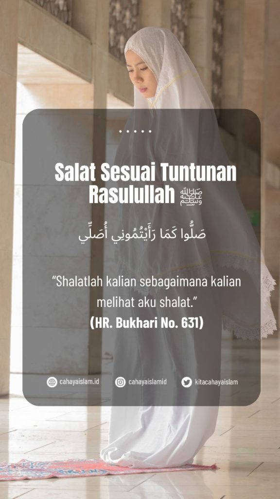 memastikan ibadah sesuai tuntunan