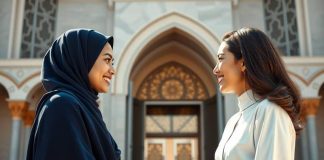 mengucapkan salam di kantor