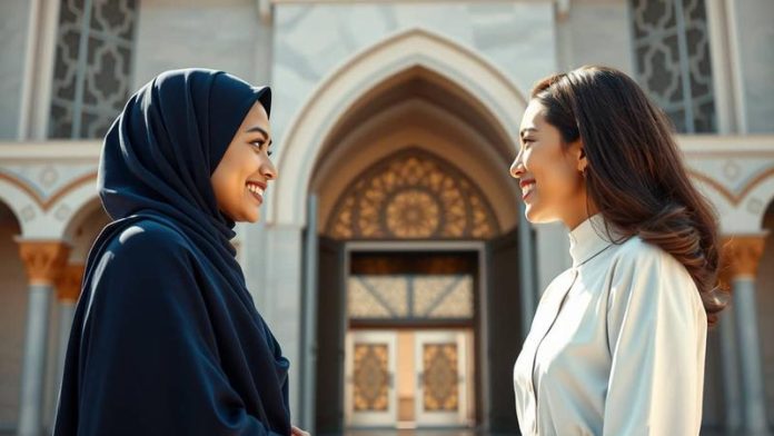 mengucapkan salam di kantor